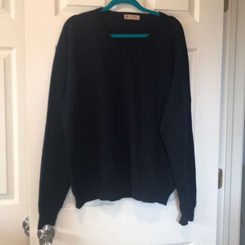 Men’s J Crew navy v neck sweater